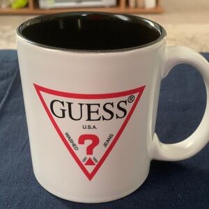 Guess Red and Black Logo Mug